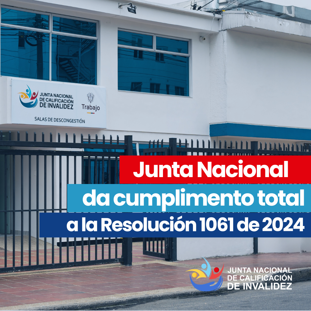Junta Nacional da cumplimento total a la Resolución 1061 de 2024